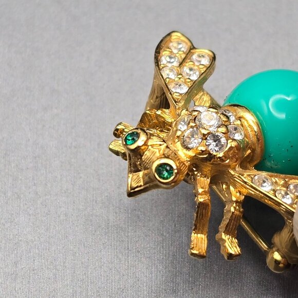 Joan Rivers Classic Collection Bee Brooch Set 10 12.3mm Interchangeable Beads - Picture 7 of 11